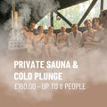 Private Sauna Hire (up to 8 people)