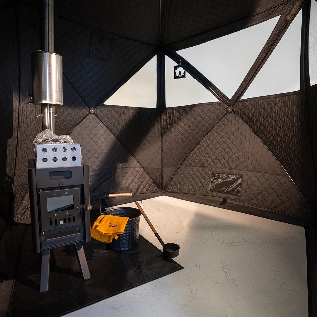 BAST Saunas Näver Basic - Portable Wood-Fired Sauna Tent Kit (4-6 People)